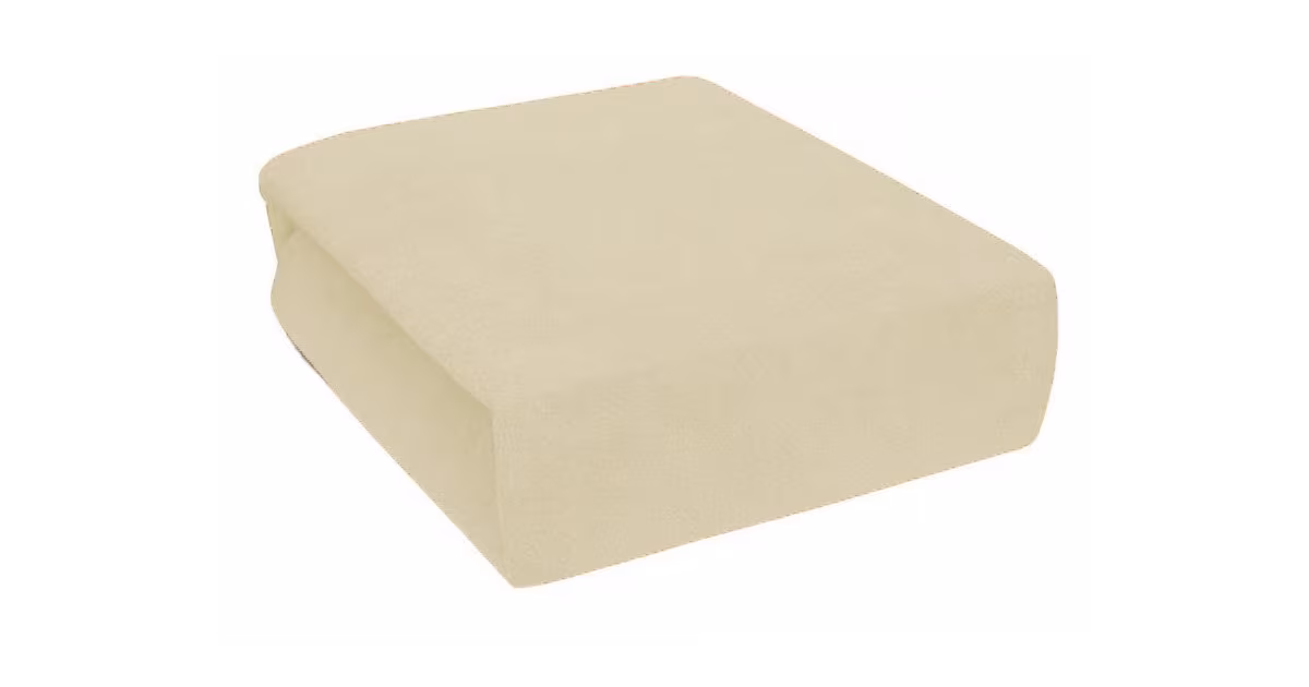 FROTÉ PROSTĚRADLO 90x200cm krémové Výprodej