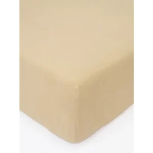 Přímo Od Výrobce Froté prostěradlo do postýlky 60 × 120 cm - béžová