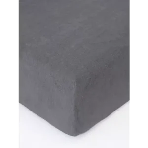 Cenově Výhodný Froté prostěradlo do postýlky 60 × 120 cm - tmavě šedá