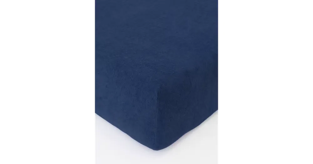 Nakupujte Hned Froté prostěradlo do postýlky 70 × 140 cm - tmavě modrá