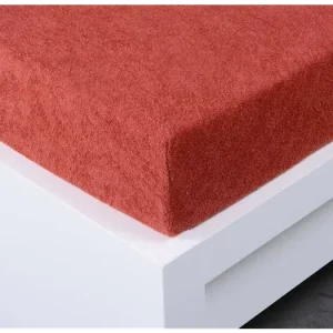 Vysoce Kvalitní FROTÉ PROSTĚRADLO DO POSTÝLKY Exclusive 70x140cm - cihlové