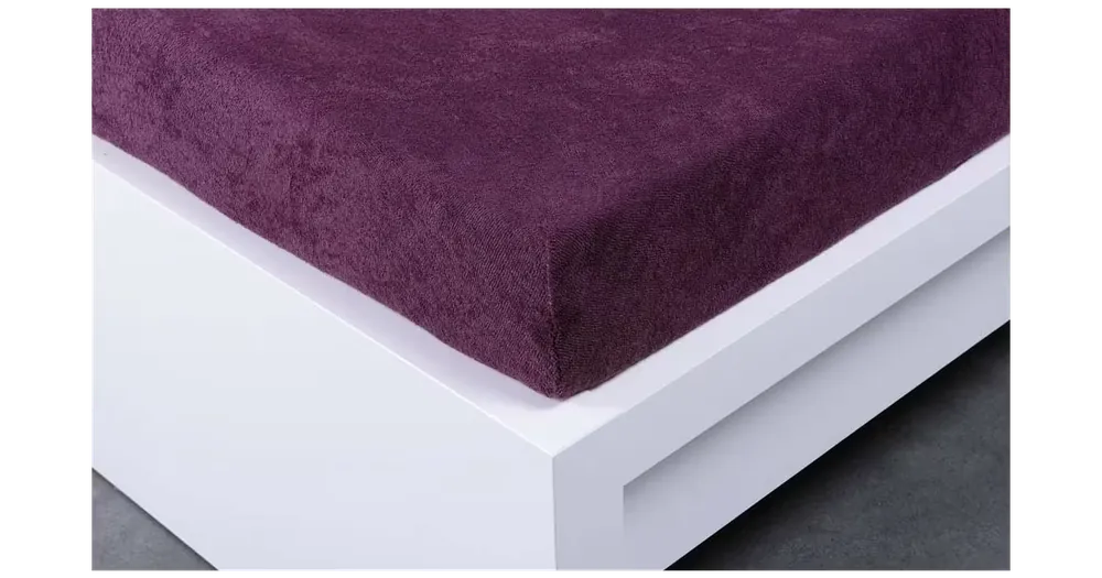 Výhodná Nabídka FROTÉ PROSTĚRADLO DO POSTÝLKY Exclusive 70x140cm - švestkové