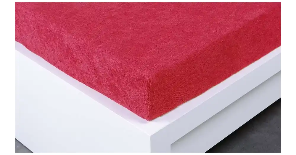 Ověřený Froté prostěradlo 180 × 200 cm Exclusive – malinové