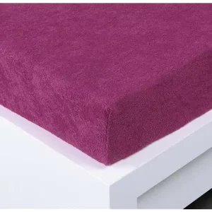 Froté prostěradlo 180 × 200 cm Exclusive – nachové Aktuální