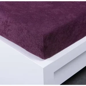 Froté prostěradlo 180 × 200 cm Exclusive – švestkové Ihned K Objednání