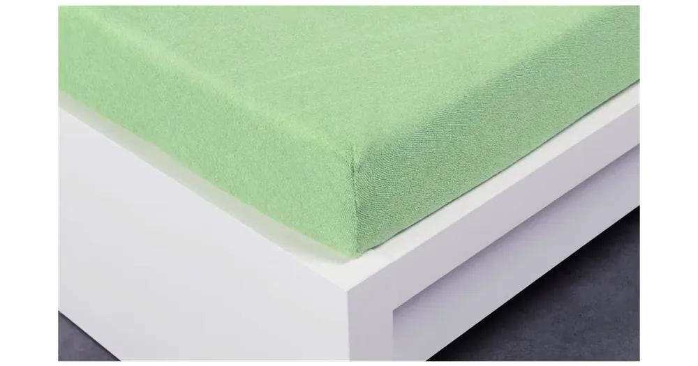 Horká Nabídka Froté prostěradlo 180 × 200 cm Exclusive – světle zelené