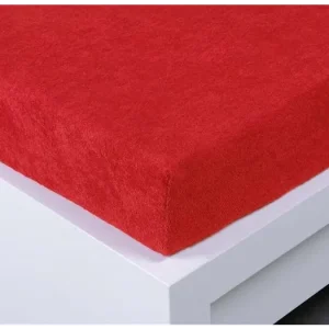 Froté prostěradlo 180 × 200 cm Exclusive – tmavě červené Nakupujte Hned