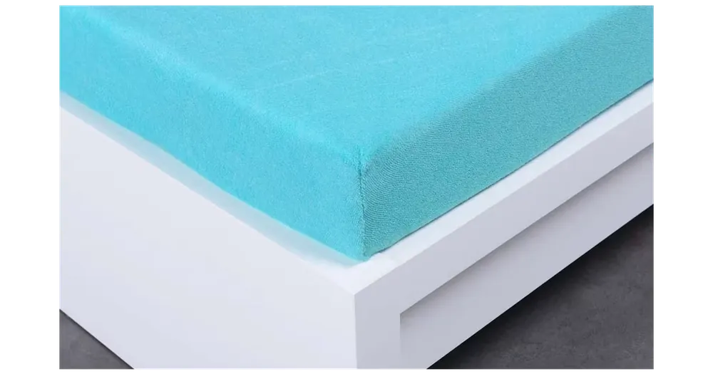 Froté prostěradlo 220 × 200 cm Exclusive – azurové Vysoce Kvalitní