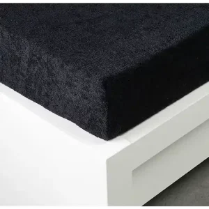 Přímo Od Výrobce Froté prostěradlo 220 × 200 cm Exclusive – černé