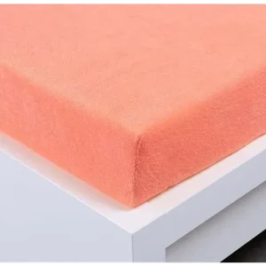 Finální Výprodej Froté prostěradlo 220 × 200 cm Exclusive – lososové