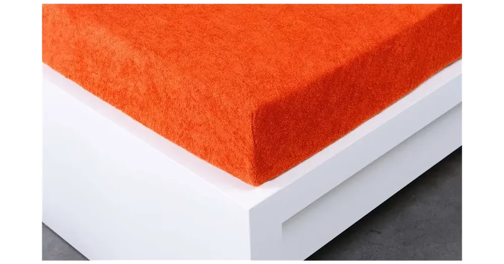 Jen Po Omezenou Doba FROTÉ PROSTĚRADLO Exclusive 200x220cm - tmavě oranžové