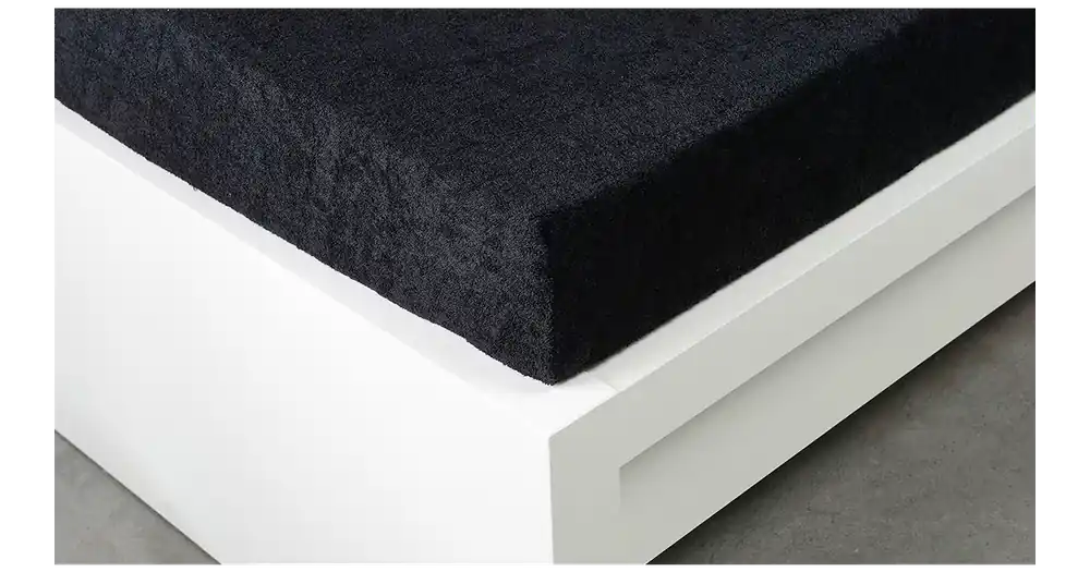 Vysoce Kvalitní Froté prostěradlo 90 × 200 cm Exclusive – černé