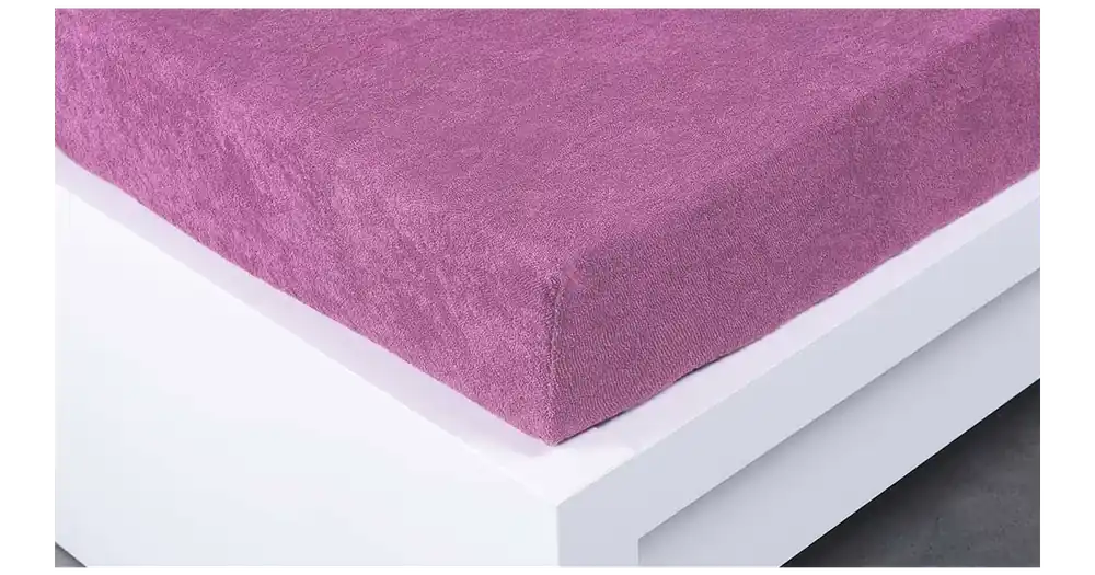 Froté prostěradlo 90 × 200 cm Exclusive – šeříkové Speciální Cena