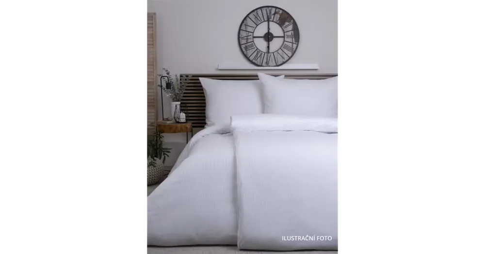 Zlevněný Hotelový povlak na přikrývku 200 x 200 cm - proužek 2 mm