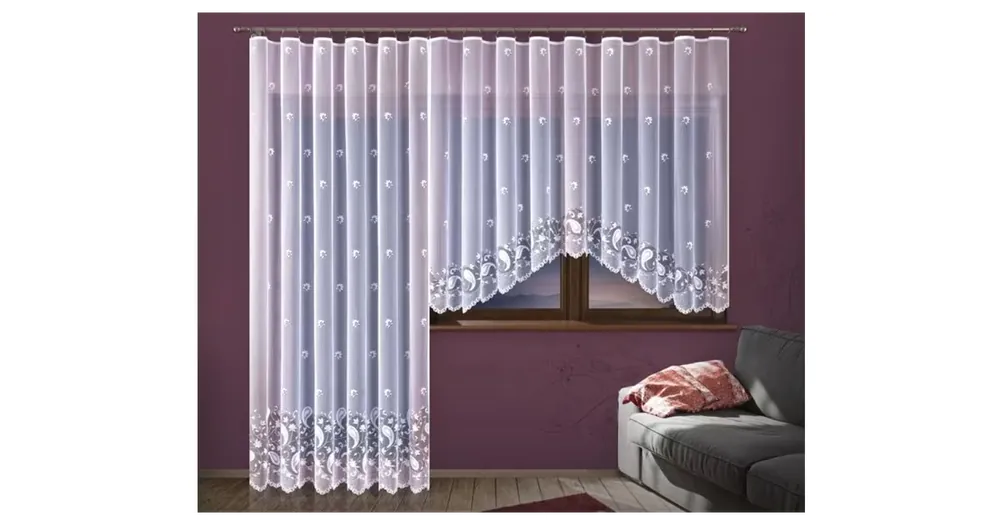 Hotová oblouková záclona KRISTÝNA 300x150cm Akční Nabídka