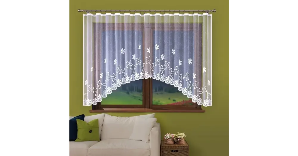 Hotová oblouková záclona CHLORIS 280x130cm Dokud Zásoby Vydrží