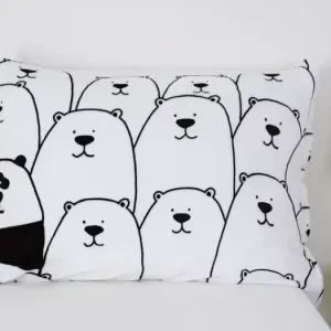 II. Jakost Povlak na polštář mikroplyš 70 x 90 cm - Rebel Panda Pouze Dnes