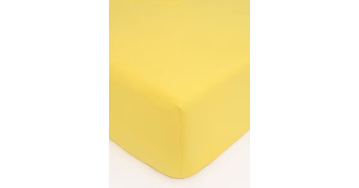 Nejlepší Volba Jersey prostěradlo Classic 160 x 200 cm – žlutá