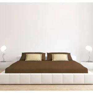 JERSEY PROSTĚRADLO 180x200cm tmavě hnědé Nejprodávanější
