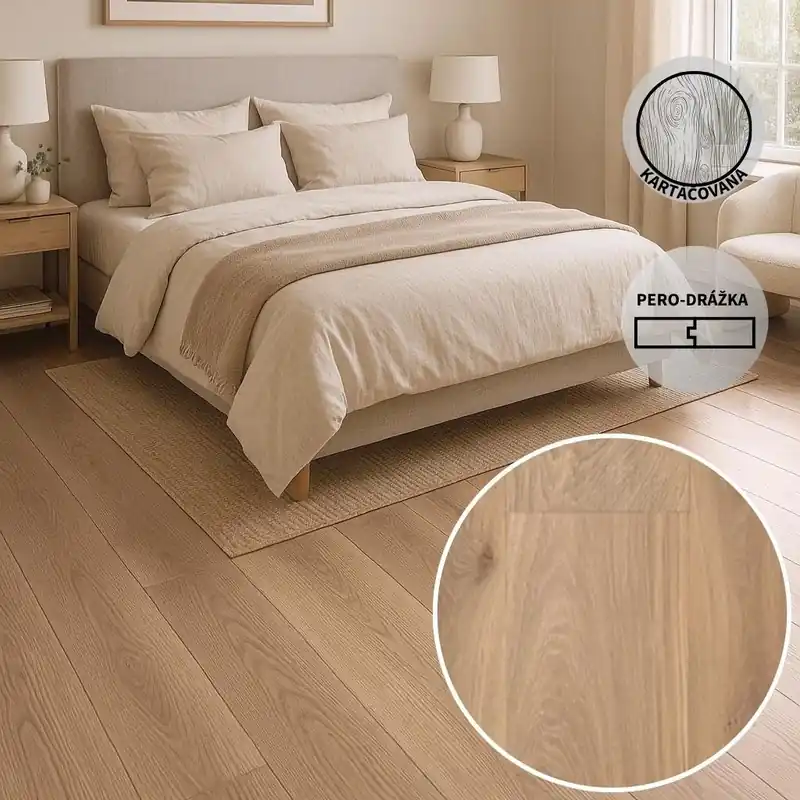 Dřevěná třívrstvá podlaha ESCO KOLONIAL 005N Basecoat Nejprodávanější
