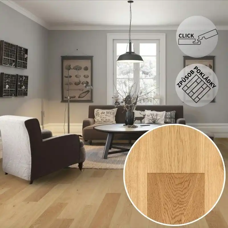 Finální Výprodej Dřevěná podlaha ARTISAN Dub Orcieres