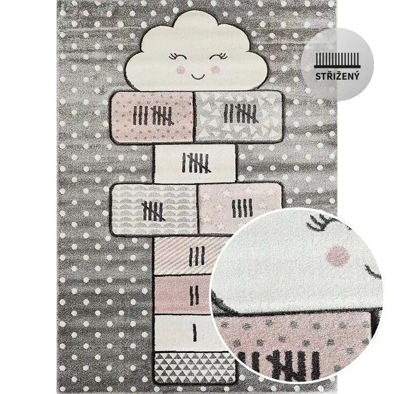 Nízká Cena Kusový koberec Berfin SMART KIDS 22604 Grey
