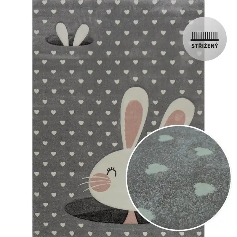 Kusový koberec Berfin SMART KIDS 22721 Grey Horká Nabídka