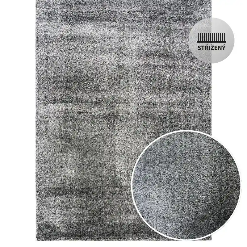 Kusový koberec Berfin MICROSOFTY 8301 Dark grey Ověřený