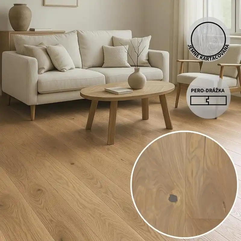 Dřevěná třívrstvá podlaha ESCO SOFT TONE 047N Cool clay Hit Sezóny