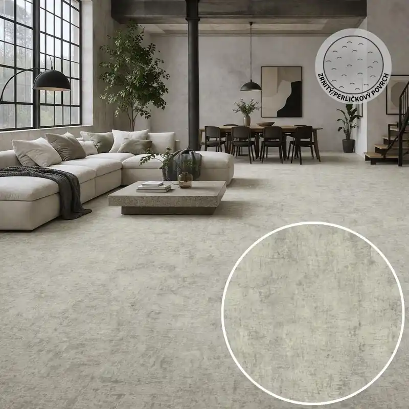 Nová Kolekce PVC podlaha TARALAY LIBERTEX Rough Light Grey 2225