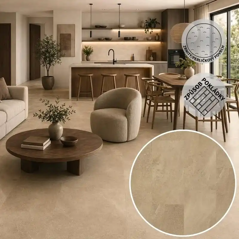 Vinylová podlaha GERFLOR CREATION 1604 Curton Stone Taupe Originální