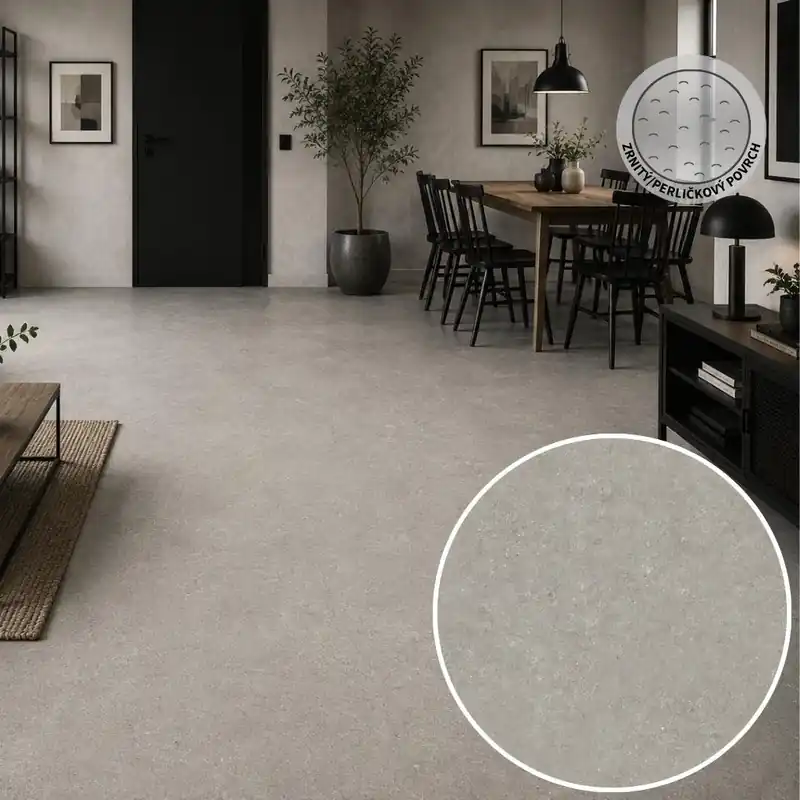 Zlevněný PVC podlaha FORTEX GREY 2027