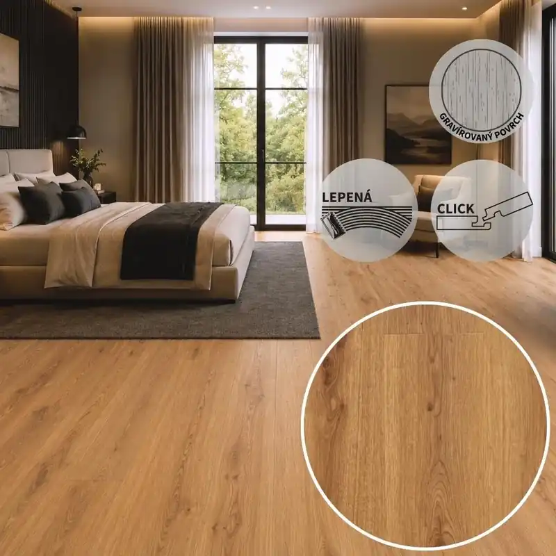 Vinylová podlaha ESSENCE Primary Oak Light Brown Nejprodávanější