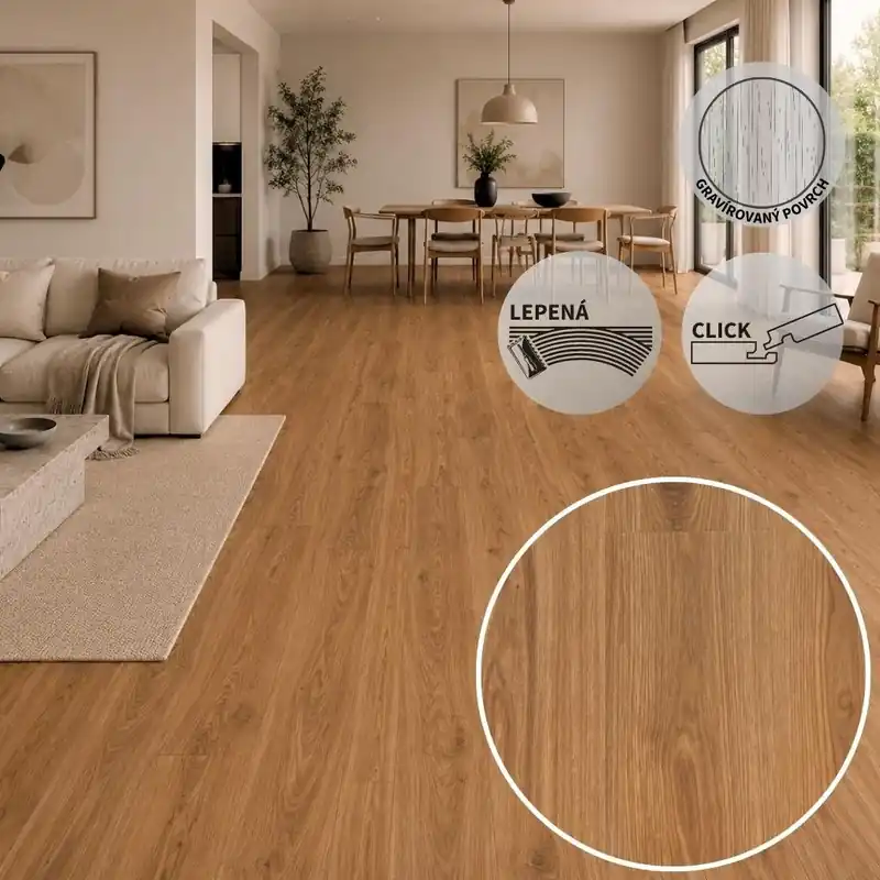 Vinylová podlaha ESSENCE Primary Oak Natural Časově Omezené