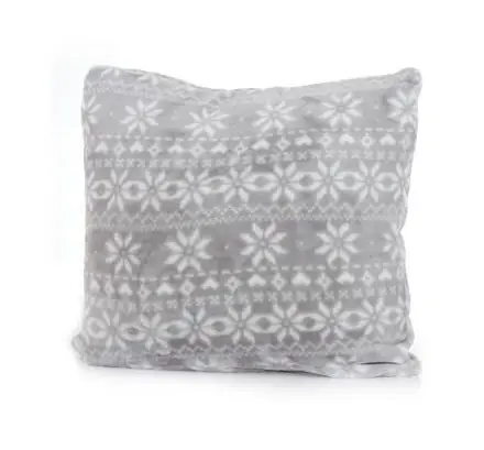 Povlak na polštář 3D Home SNOW tmavě šedý Finální Výprodej