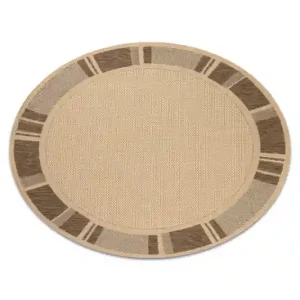 Originální Koberec Floorlux sizal kruh 20195 Mais/Coffee