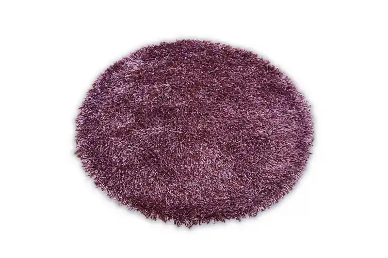 Levný Koberec Love shaggy fiolet 120 cm kruh