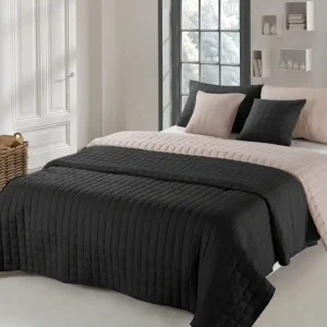 Nízká Cena Oboustranný přehoz Amanda Black/Beige