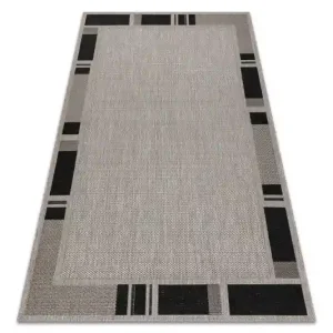 Koberec Floorlux sizal 20195 Stříbrno/Černý Dokud Zásoby Vydrží