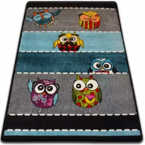 Dětský koberec Kids Owls šedý C426 Přímo Od Výrobce