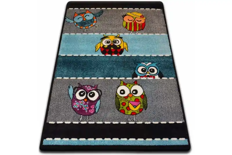 Dětský koberec Kids Owls šedý C426 Přímo Od Výrobce