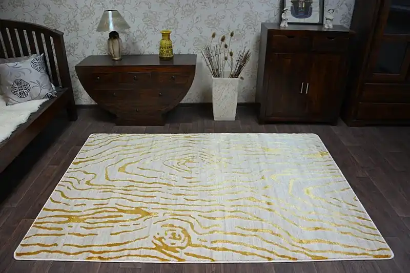 Koberec MANYAS 1703 Ivory/Gold Nová Kolekce