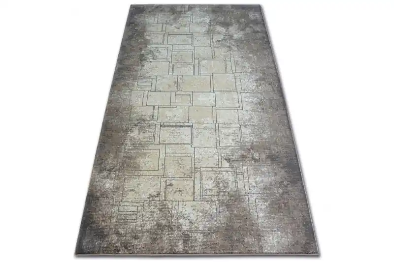 Koberec ARGENT - W2601 Kvadráty Béžový Must-Have