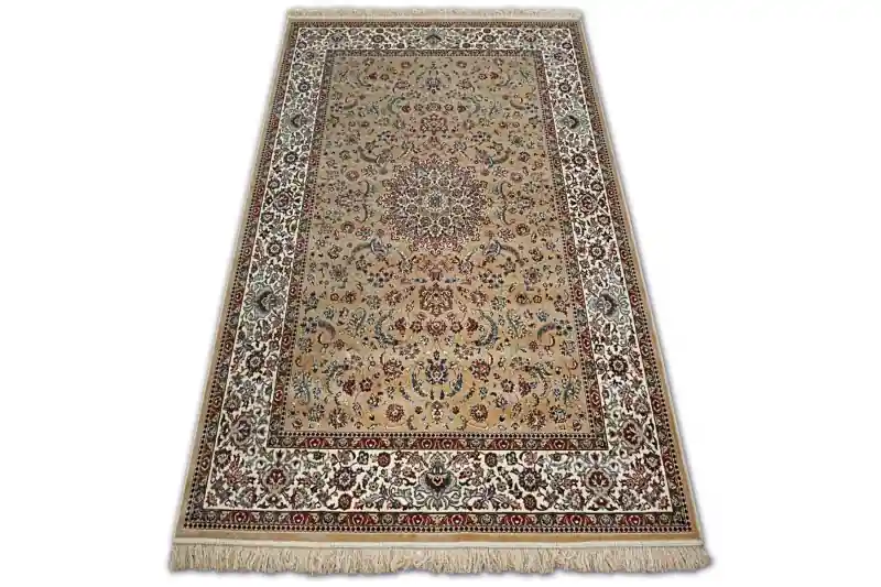 Koberec WINDSOR 22925 berber - Květy ŽAKARD béž Zlevněný