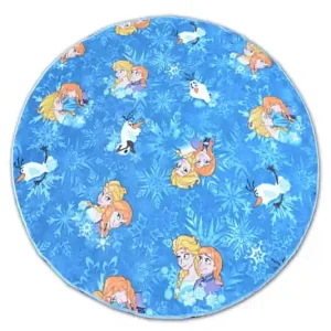 Bezpečná Platba Koberec kruh FROZEN nebeský krajina ledu ELZA