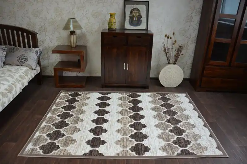 Koberec YAZZ 3766 D.Beige/Brown Trellis Objednat Nyní
