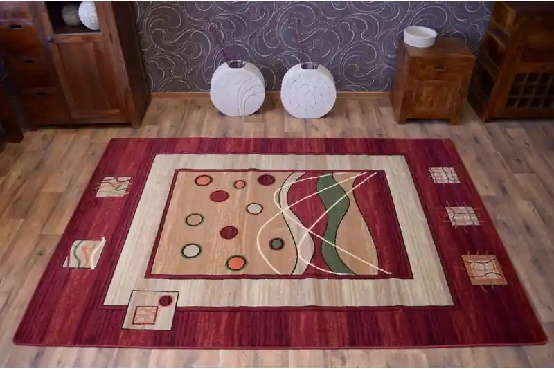 Koberec heat-set PRIMO 4626 bordo Nová Kolekce