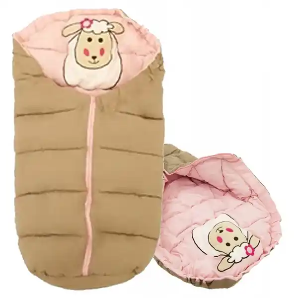 Super Cena Dětský spací pytel SHEEP BEIGE-PINK