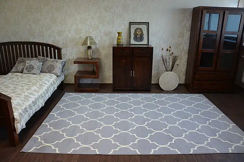 Speciální Cena Koberec BCF BASE 3770 KONICZYNA šedý TRELLIS
