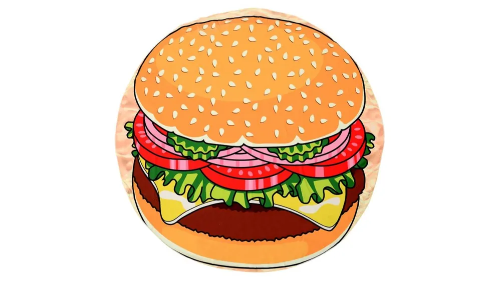 Plážová osuška hamburger Expresní Doručení
